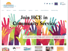 Tablet Screenshot of hce-socal.org